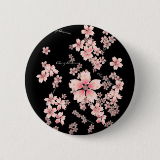 Badge Rond 5 Cm Fleurs de cerisier