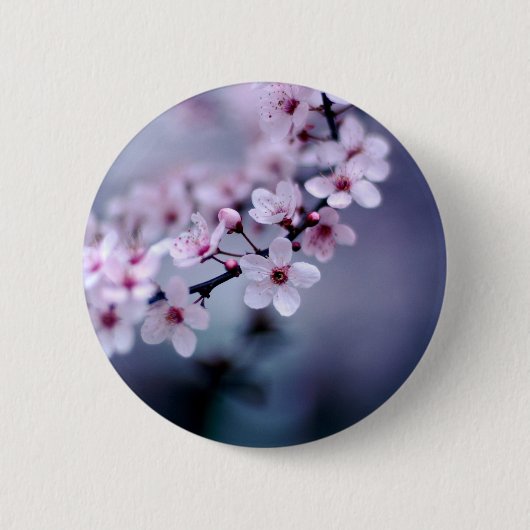 Badge Rond 5 Cm Fleurs de cerisier (Devant)