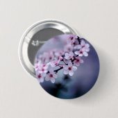 Badge Rond 5 Cm Fleurs de cerisier (Devant & derrière)