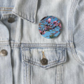 Badge Rond 5 Cm fleurs de cerisier (En situation)