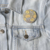 Badge Rond 5 Cm Fleurs de chrysanthème de William Morris (En situation)