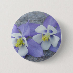 Badge Rond 5 Cm Fleurs de colonne