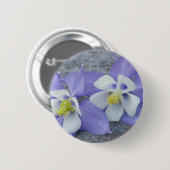 Badge Rond 5 Cm Fleurs de colonne (Devant & derrière)