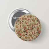 Badge Rond 5 Cm Fleurs de cuir sur le daim (Devant & derrière)