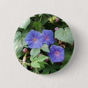 Badge Rond 5 Cm Fleurs de gloire de Moring - bouton