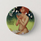 Badge Rond 5 Cm Fleurs de Mousse (Devant)