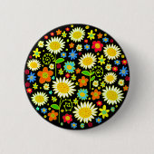 Badge Rond 5 Cm Fleurs de printemps (Devant)