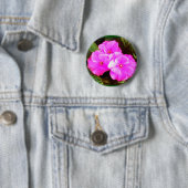 Badge Rond 5 Cm Fleurs de ressort (En situation)
