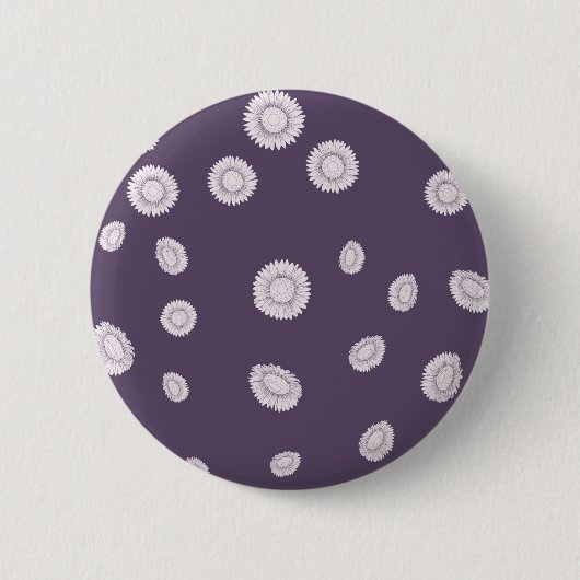 Badge Rond 5 Cm Fleurs de soleil (Devant)