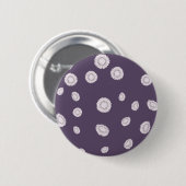 Badge Rond 5 Cm Fleurs de soleil (Devant & derrière)