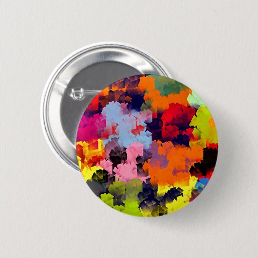 BADGE ROND 5 CM FLEURS D'ÉTÉ (Devant & derrière)