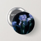 Badge Rond 5 Cm Fleurs d'Iris au Crépuscule (Devant & derrière)