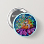 Badge Rond 5 Cm FLEURS EN Imaginaire DE NUIT (Devant & derrière)