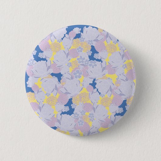 Badge Rond 5 Cm fleurs japonaises (Devant)