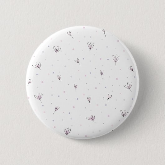 Badge Rond 5 Cm Fleurs Lilac (Devant)