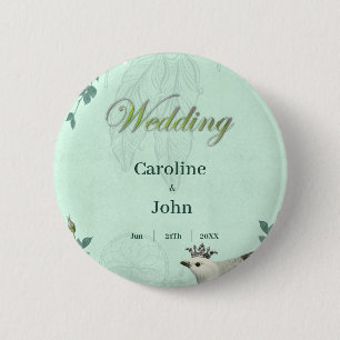 Badge Rond 5 Cm Fleurs magnifiques et élégantes