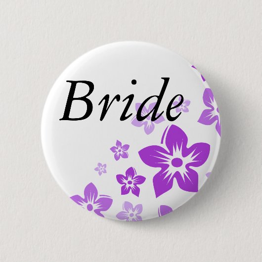 Badge Rond 5 Cm fleurs pourpres (Devant)