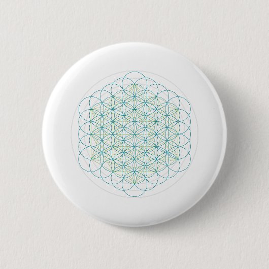 Badge Rond 5 Cm Fleurs sacrées (Devant)