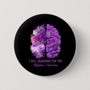 Badge Rond 5 Cm Fleurs sauvages Brain Remember For You Heimerheime