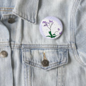 Badge Rond 5 Cm Fleurs violettes (En situation)
