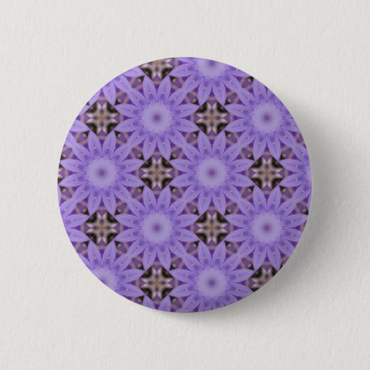 Badge Rond 5 Cm Fleurs violettes (Devant)