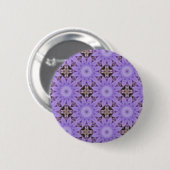 Badge Rond 5 Cm Fleurs violettes (Devant & derrière)