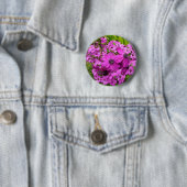 Badge Rond 5 Cm Fleurs violettes de San Francisco (En situation)
