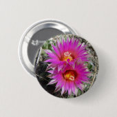 Badge Rond 5 Cm Fleurs "vivipara de cactus de la boule F5 (Devant & derrière)