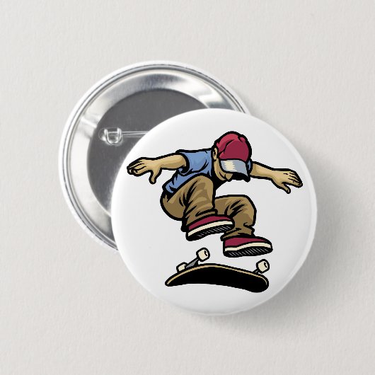Badge Rond 5 Cm Flip Kick  (Devant & derrière)