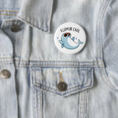Badge Rond 5 Cm Flippin Cool drôle Dolphin Pun (En situation)