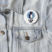 Badge Rond 5 Cm Flippin Cool Funny Penguin Pun (En situation)