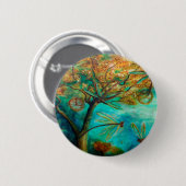 Badge Rond 5 Cm Flirt de libellule (Devant & derrière)