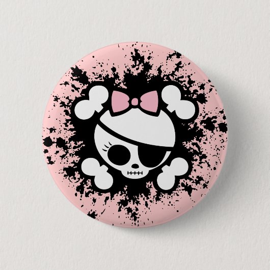 Badge Rond 5 Cm Floc d'aquarium populaire (Devant)