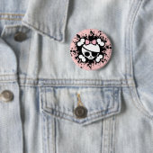 Badge Rond 5 Cm Floc d'aquarium populaire (En situation)