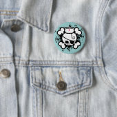 Badge Rond 5 Cm Floc de chariot d'infirmière (En situation)