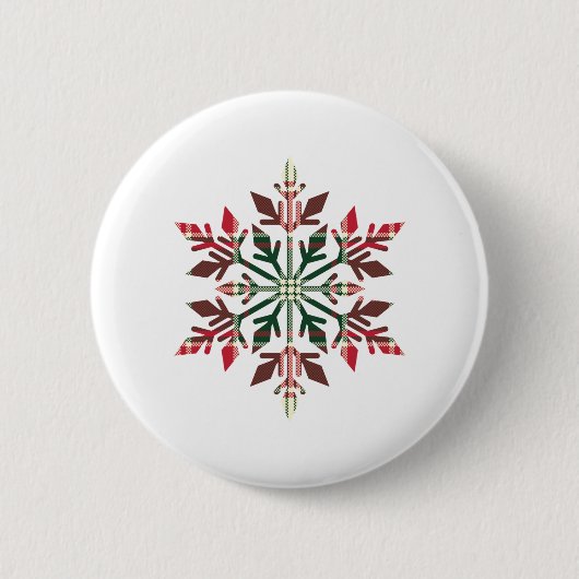 Badge Rond 5 Cm flocon (Devant)