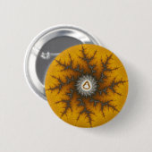 Badge Rond 5 Cm Flocon de glace - fractale (Devant & derrière)