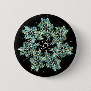 Badge Rond 5 Cm flocon de neige