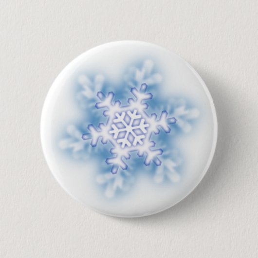 Badge Rond 5 Cm Flocon de neige (Devant)