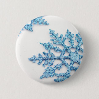 Badge Rond 5 Cm Flocon de neige