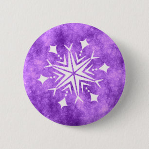 BADGE ROND 5 CM FLOCON DE NEIGE 3