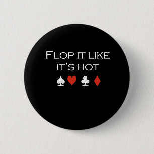 Badge Rond 5 Cm Flop it comme son T-shirt blanc chaud