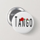 Badge Rond 5 Cm Flor de Tango (Devant & derrière)
