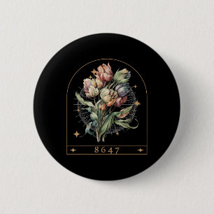 Badge Rond 5 Cm Floral Feminist 8647 Anti-trump Human Rights Funny