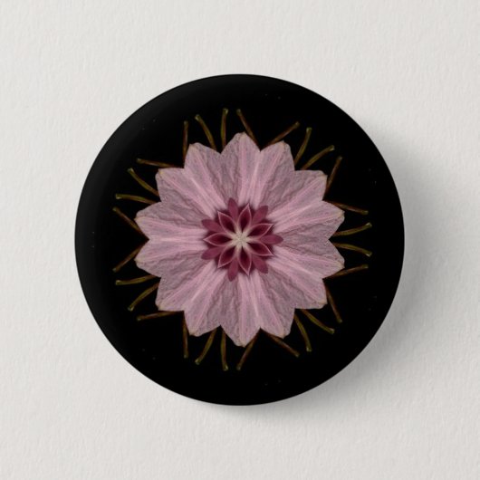 Badge Rond 5 Cm Floral rose Abstrait (Devant)