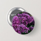 Badge Rond 5 Cm Floraux violets élégants lilas violet (Devant & derrière)