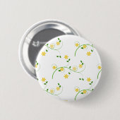 Badge Rond 5 Cm Flore et Fleurs (Devant & derrière)