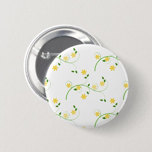 Badge Rond 5 Cm Flore et Fleurs (Devant & derrière)