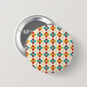 Badge Rond 5 Cm Flore rétro (Devant & derrière)