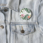 Badge Rond 5 Cm Flore tropicale (En situation)